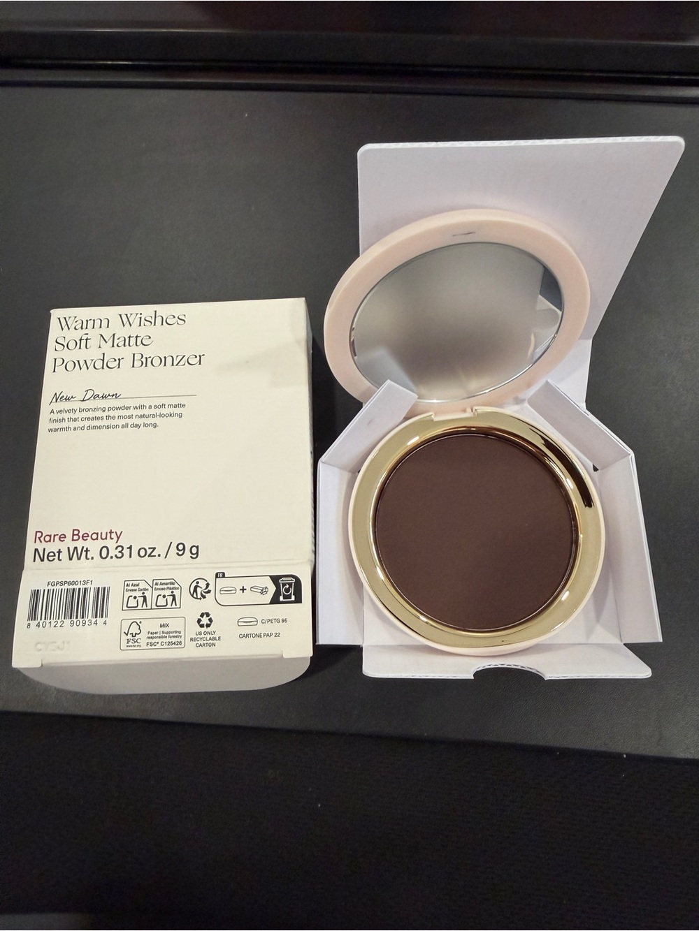 Rare Beauty Warm Wishes Soft Matte Powder Bronzer - Deep Brown Shade